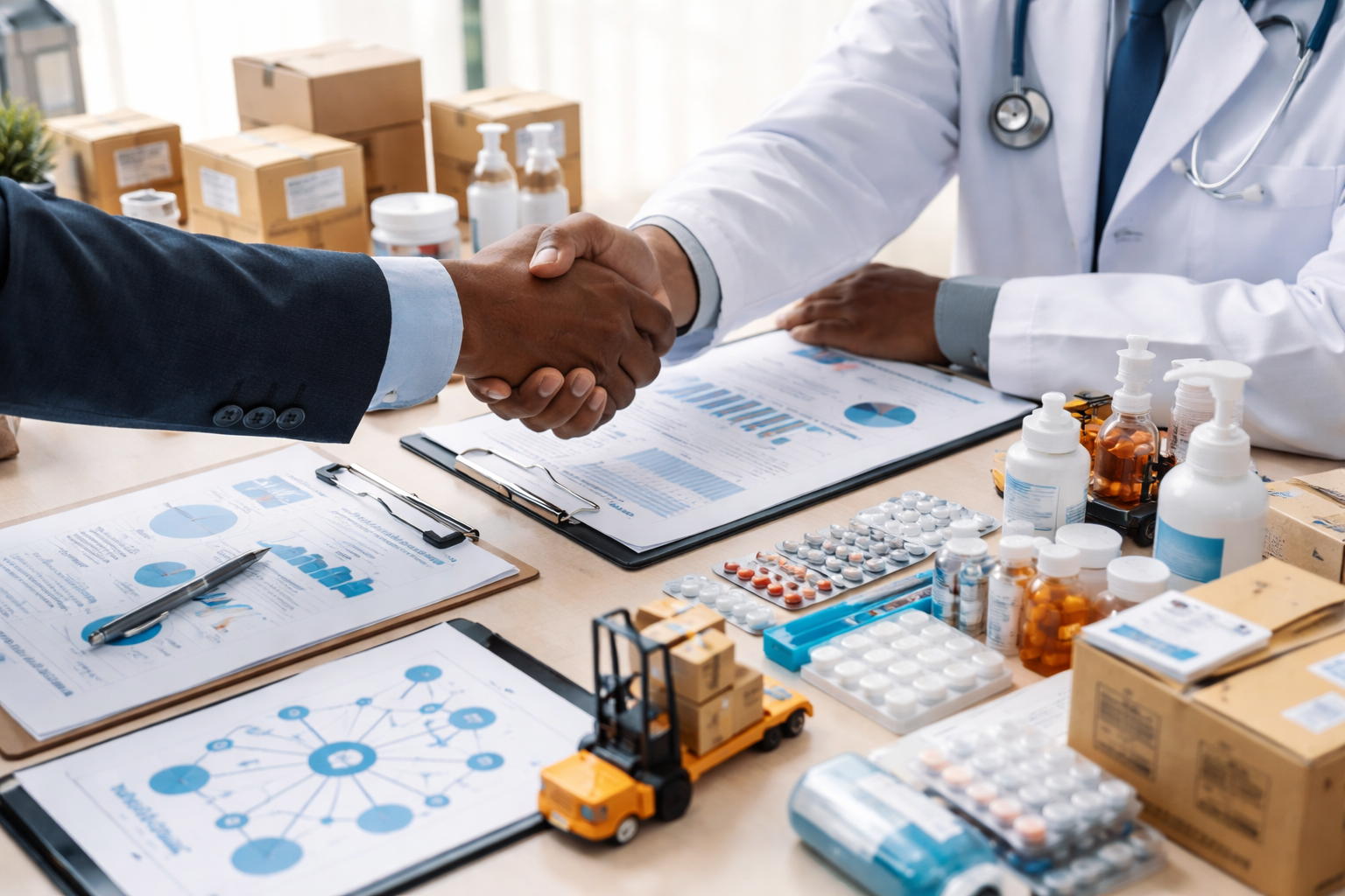 Partnership Facilitation - Collaborating with global manufacturers for innovative medical products